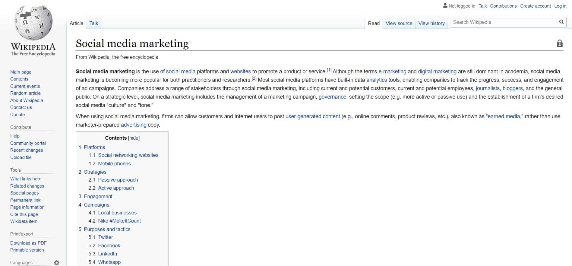 Wikipedia - Content Optimization